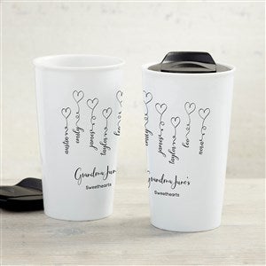 Connected By Love Personalized 12 oz. Double-Wall Ceramic Travel Mug - 36364