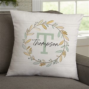 Fall Family Pumpkins Personalized 18 Throw Pillow - 36371-L