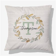 Fall Family Pumpkins Personalized 18 Throw Pillow - 36371-L