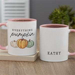 Family Pumpkin Patch Personalized Coffee Mug 11 oz.- Pink - 36379-P