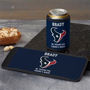 NFL Houston Texans Personalized Can  Bottle Wrap - 36392