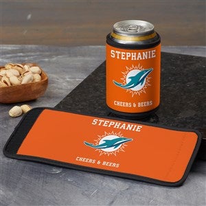 NFL Miami Dolphins Personalized Can  Bottle Wrap - 36397