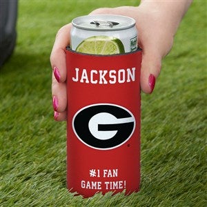 NCAA Georgia Bulldogs Personalized Slim Can Cooler - 36416