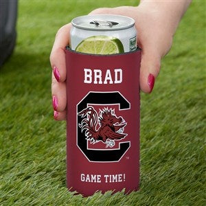 NCAA South Carolina Gamecocks Personalized Slim Can Cooler - 36426