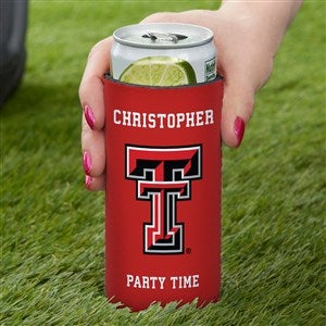 NCAA Texas Tech Red Raiders Personalized Slim Can Cooler - 36428