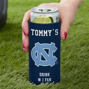 NCAA North Carolina Tar Heels Personalized Slim Can Cooler - 36435