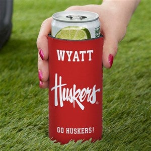 NCAA Nebraska Cornhuskers Personalized Slim Can Cooler - 36436