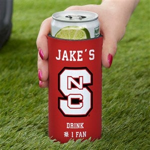NCAA NC State Wolfpack Personalized Slim Can Cooler - 36437