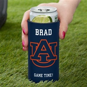 NCAA Auburn Tigers Personalized Slim Can Cooler - 36459