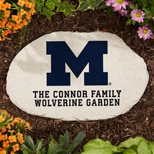 NCAA Michigan Wolverines Personalized Round Garden Stone - 36524