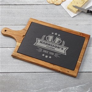 Watering Hole Personalized Slate & Wood Paddle - 36534