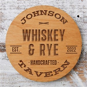 Whiskey Distillery Engraved Wood Coaster - 36555