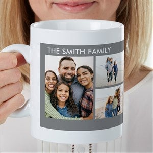 Picture Perfect 6 Photo Personalized 30 oz. Oversized Coffee Mug - 36575