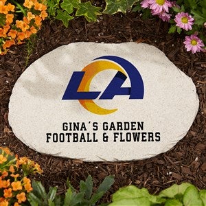 NFL Los Angeles Rams Personalized Round Garden Stone - 36593