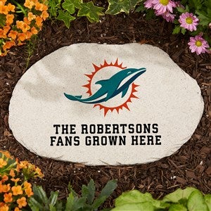 NFL Miami Dolphins Personalized Round Garden Stone - 36594