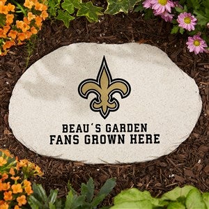 NFL New Orleans Saints Personalized Round Garden Stone - 36597