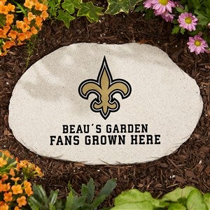 NFL New Orleans Saints Personalized Round Garden Stone - 36597