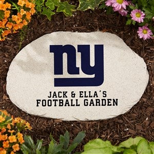 NFL New York Giants Personalized Round Garden Stone - 36598