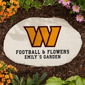 NFL Washington Commanders Personalized Round Garden Stone - 36607