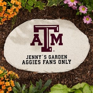 NCAA Texas AM Aggies Personalized Round Garden Stone - 36621