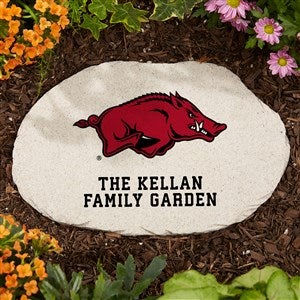 NCAA Arkansas Razorbacks Personalized Round Garden Stone - 36662