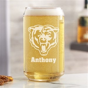 NFL Chicago Bears Personalized 16 oz. Beer Can Glass - 36672-B