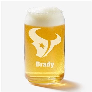 NFL Houston Texans Personalized 16 oz. Beer Can Glass - 36678-B