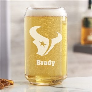 NFL Houston Texans Personalized 16 oz. Beer Can Glass - 36678-B