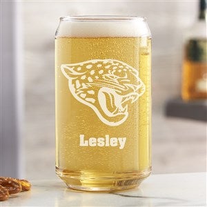 NFL Jacksonville Jaguars Personalized 16 oz. Beer Can Glass - 36680-B