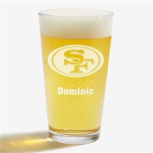 NFL San Francisco 49ers Personalized 16 oz. Pint Glass - 36712-PG