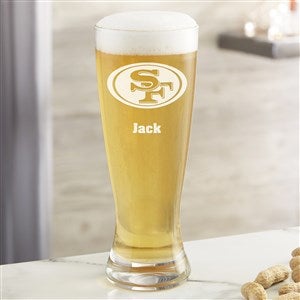 NFL San Francisco 49ers Personalized 23 oz. Pilsner Glass - 36712-P