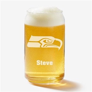 NFL Seattle Seahawks Personalized 16 oz. Beer Can Glass - 36713-B