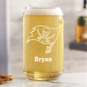 NFL Tampa Bay Buccaneers Personalized 16 oz. Beer Can Glass - 36714-B
