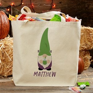 Halloween Gnomes Personalized Halloween Canvas Tote Bag- 20 x 15 - 36738-L