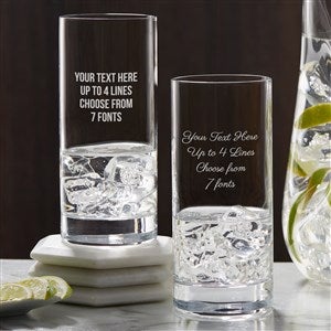 Engraved Message Personalized Luigi Bormioli® Classico Beverage Glass - 36751