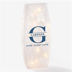 Lavish Last Name Personalized Small Frosted Tabletop Light - 36817-L