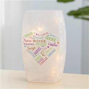 Close To Her Heart Personalized Small Frosted Tabletop Light - 36820