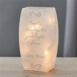 Write Your Own Message Personalized Small Frosted Tabletop Light - 36823
