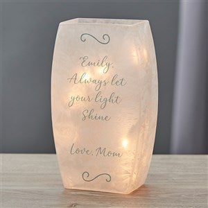 Write Your Own Message Personalized Small Frosted Tabletop Light - 36823