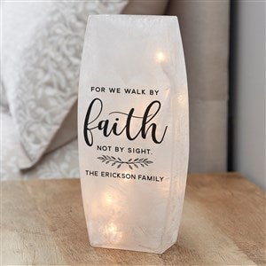 We Walk in Faith Personalized Large Frosted Tabletop Light - 36825-L