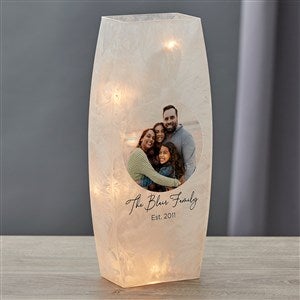 Family Photo Personalized Large Frosted Tabletop Light - 36827-L