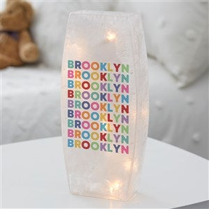 Vibrant Name Personalized Large Frosted Tabletop Light - 36828-L