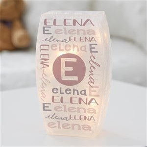 Youthful Name Personalized Small Frosted Tabletop Light - 36829