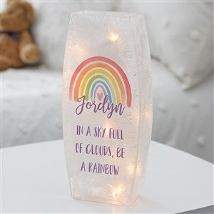 Watercolor Brights Personalized Large Frosted Tabletop Light - 36830-L