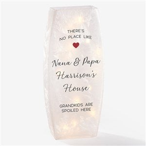 No Place Like Personalized Grandparents Large Frosted Tabletop Light - 36831-L