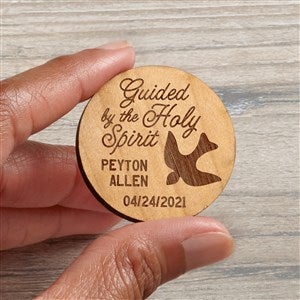 Confirmation Personalized Wood Pocket Token- Natural - 36832-N