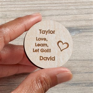 Graduation Inspiration Personalized Wood Pocket Token- Whitewashed - 36834-W