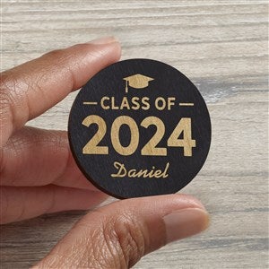 Class Of... Personalized Wood Pocket Token- Black Stain - 36835-BL