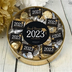 Classic Graduation Personalized Extra Large Tin with Hershey's & Reese's Mix - 36851D-XL