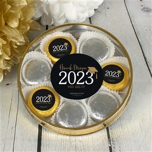 Classic Graduation Large Tin with 8 Chocolate Covered Oreo Cookies - 36853D-LG